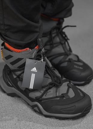 Зимние мужские термо terex кроссовки black/grey, зимние мужские кроссовки, кроссовки зима, ботинки adidas