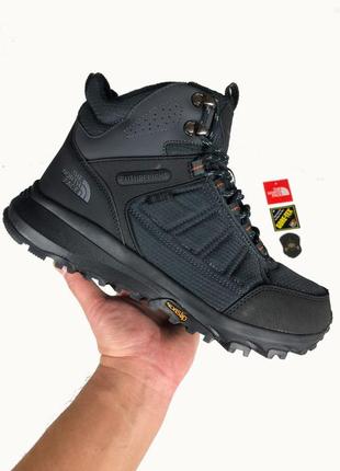 Зимові чоловічі високі кросівки the north face 🆕 зимові черевики з хутром