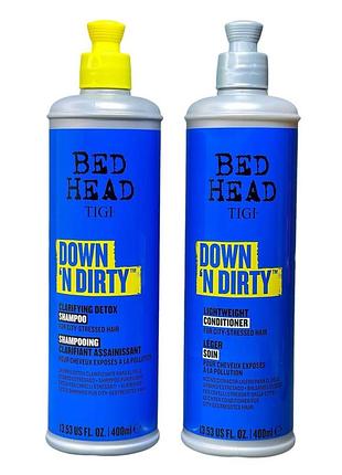 Очисний набір tigi bed head down 'n dirty clarifying detox 400 мл