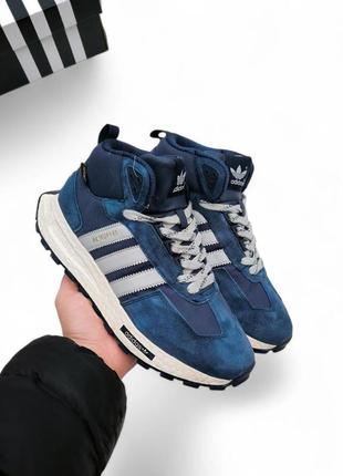 Зимние мужские высокие кроссовки adidas font 🆕 зимние кроссовки с мехом