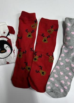 Комплект новогодних носков 35-38