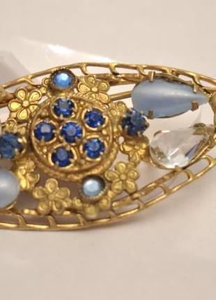 Антикварная брошь бижутерия чехословакия №1817