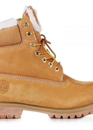 Ботинки женские timberland 6 inch yellow winter fur- 36 размер