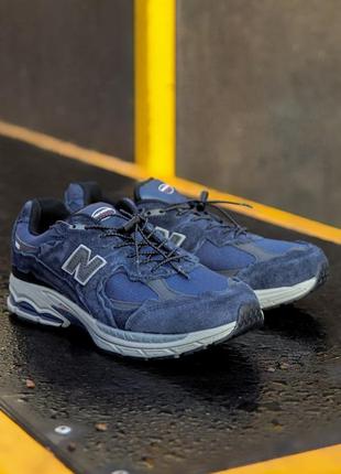 Мужские кроссовки new balance 2002r “protection pack blue” gore-tex tex топ качества 🔥2 фото