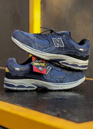 Мужские кроссовки new balance 2002r “protection pack blue” sport-tex tex топ качества 🔥