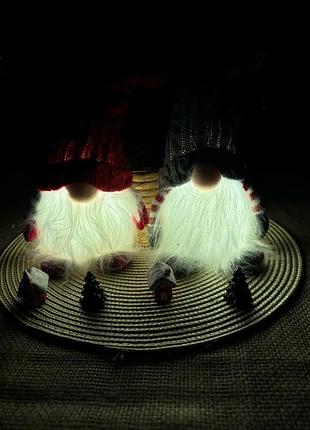 Новорічний гномик-нічник🩶