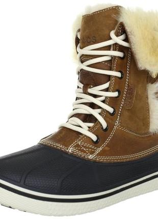 Зимние ботинки crocs р. 5us/35. новые. оригинал