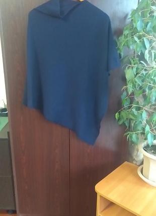 Шарф пончо накидка капюшон 2