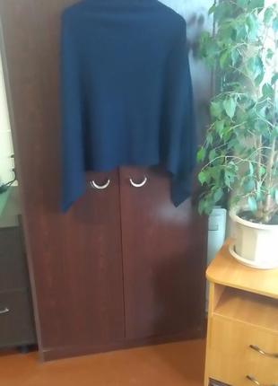 Шарф пончо накидка капюшон 7