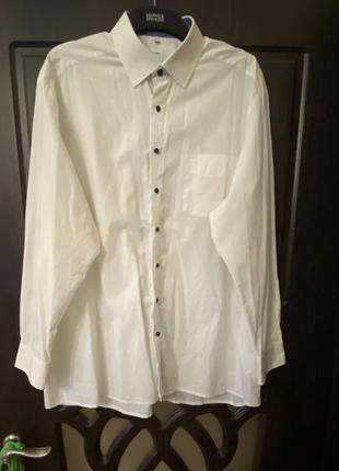 Шикарная рубашка, 100% коттон, в белом цвете, от дорогого бренда: olymp tendenz regular fit👌