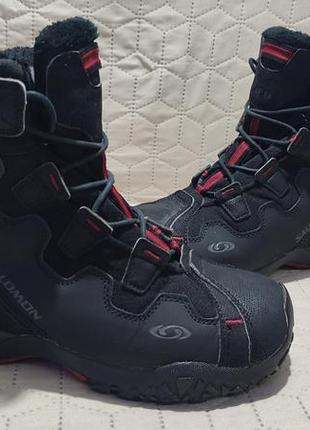 Зимние термо ботинки salomon snow trip, 39 р, 24,5-25,5 см