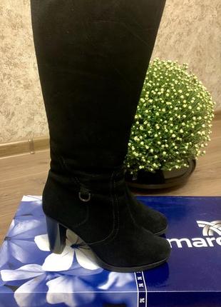Сапоги зимние  marcello. натуральный замш+ натуральный мех. р.37