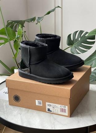 Угги уггі угг ugg black metallic suede