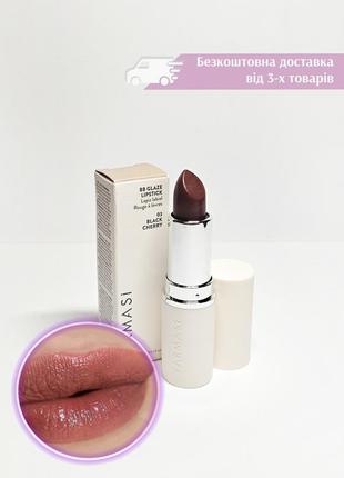 Глазурована напівпрозора губна помада бальзам bb glaze 03 black cherry farmasi фармасі 1001425