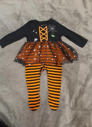 Фірмовий чоловічок f&f для дівчинки 3 - 6 місяців