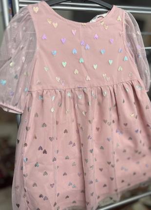Праздничное платье от h&m на девочку 2-4 года, 92-104