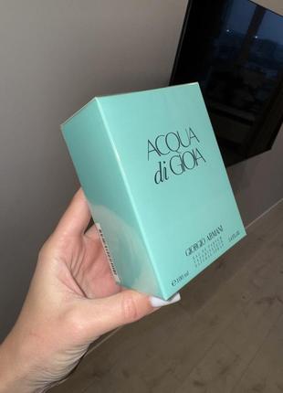 Парфуми оринінал духи acqua di giola armani шлейфовий аромат