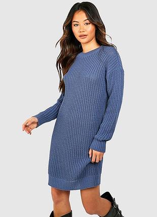Вязаное платье свитер р. l boohoo платье