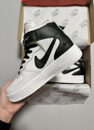 Nike air force 1 utility high white black fur — купить в Украине
