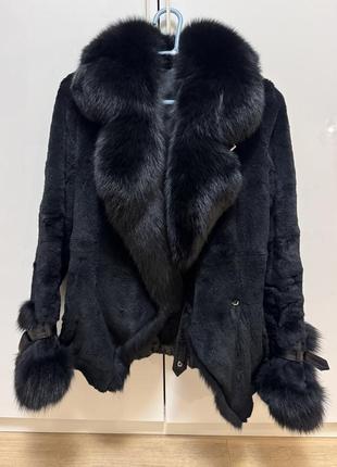Натуральная укороченная шубка