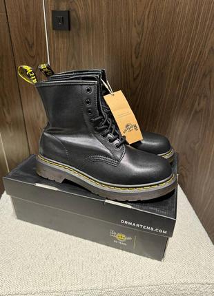 Кожаные ботинки dr. martens 1460 black, зимние ботинки на меху ❄️