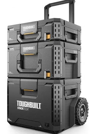 Набор ящиков для инструментов toughbuilt stacktech (tb-b1s3-b-70r)