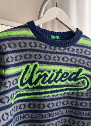 Шерстяной свитер benetton
