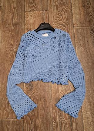 Трендовый вязаный топ с рукавом от asos