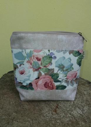Косметичка нова ручної роботи з принтом