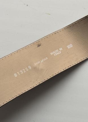 Широкий пояс ремень замшевый замша серый бежевый италия 100