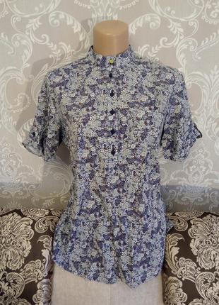 Рубашка блуза блузка сорочка в квіти belmonte
