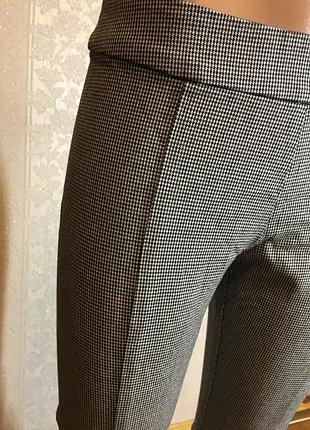 Брюки в утяжеление лосины со швами в гусиную лапку бренд h&amp;m