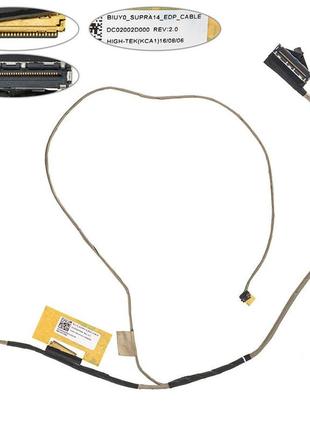 Б.у шлейф матриці для ноутбука lenovo (710s plus-13isk), edp, fullhd (dc02002d000)