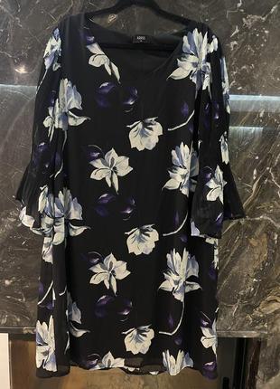 Шикарное платье шифон на подкладке