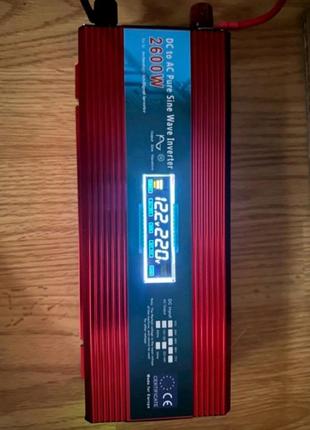 Инвертор 12v 220v 2600w