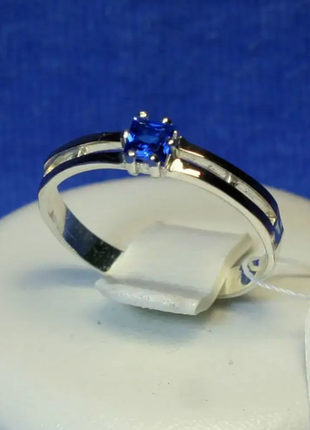 Каблучка зі срібла із золотою накладкою