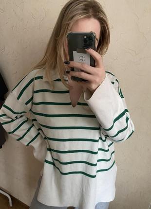 Светр у смужку zara