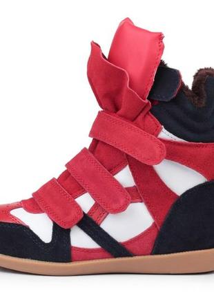 Сникеры isabel marant женские зимние с мехом