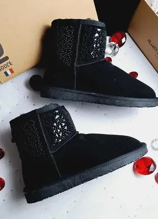 Gooce оригінал чорні угги з натуральної австралійської овчини
