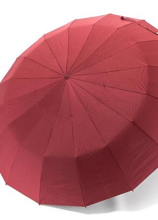 (6168) зонт женский однотонный 16 тройных спиц sks