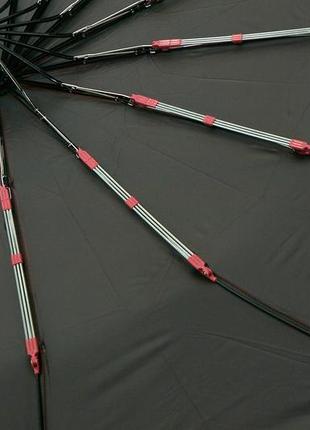 (6168) зонт женский однотонный 16 тройных спиц sks