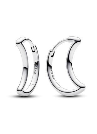 Оригинал original pandora пандора оригинальные серебряные серьги гвоздики пусетты 292989c00 серебро луна месяц с биркой новый