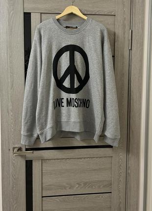 Свитшот кофта свитер love moschino большого размера