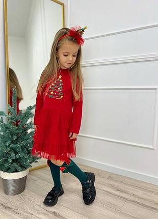 Детское новогоднее платье