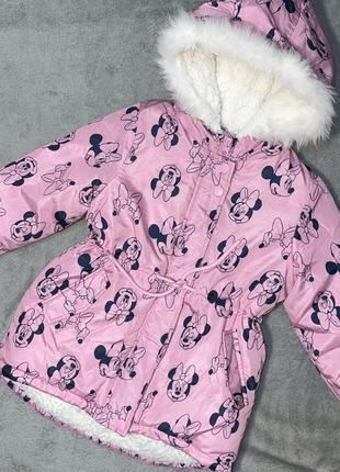 Куртка парка дисней 98-104 см евро зима / зимняя