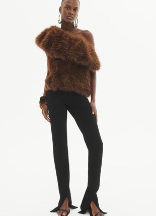 Легінси чорні віскозні з розрізами zara new