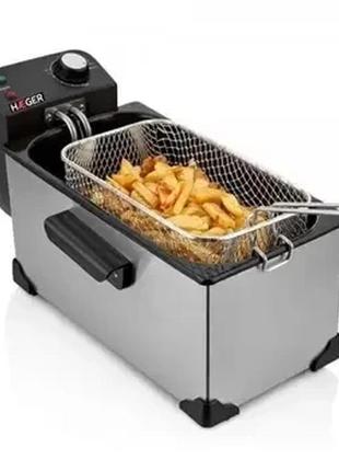 Повітряна фритюрниця електрична зі знімною чашею з терморегулятором побутова 3 л 2000вт raf 5299