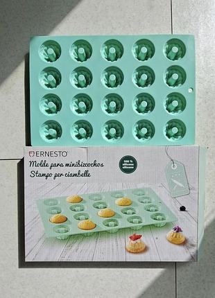 Форма на 20 міні кексів, харчовий силікон, німеччина