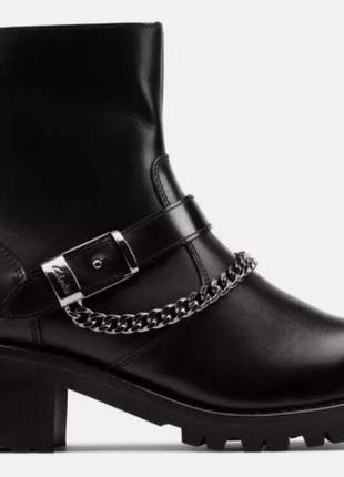 Р.37.5-41 clarks женские кожаные ботинки оригинал