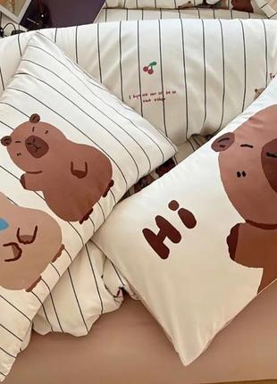 Комплект постільної білизни капібара